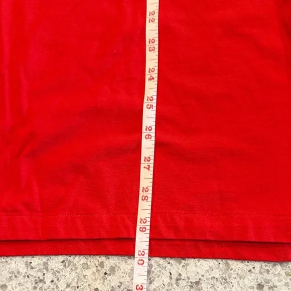 Nike Standard Fit Men’s Large Red and Navy Striped Polo Cotton - Picture 6 of 8